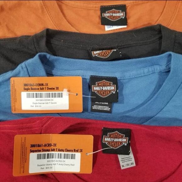 Harley Davidson 3XL Tee Shirt Bundle NWT - Picture 3 of 3
